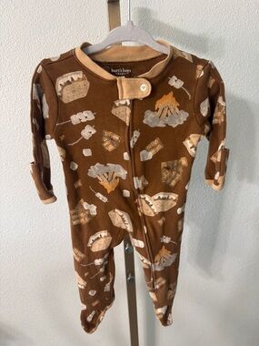 Burt's Bees Baby Brown Campfire & S'mores Footie-0-3M